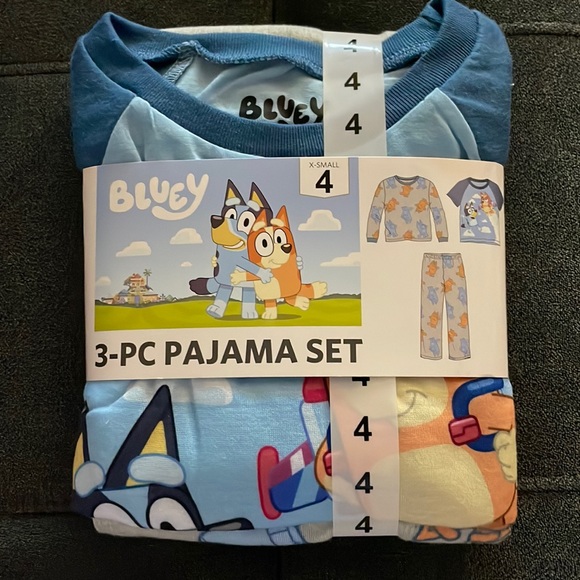 Bluey Pajamas Bluey 3pc Pajama Set Xsmall 4 Jetpack Bingo Poshmark